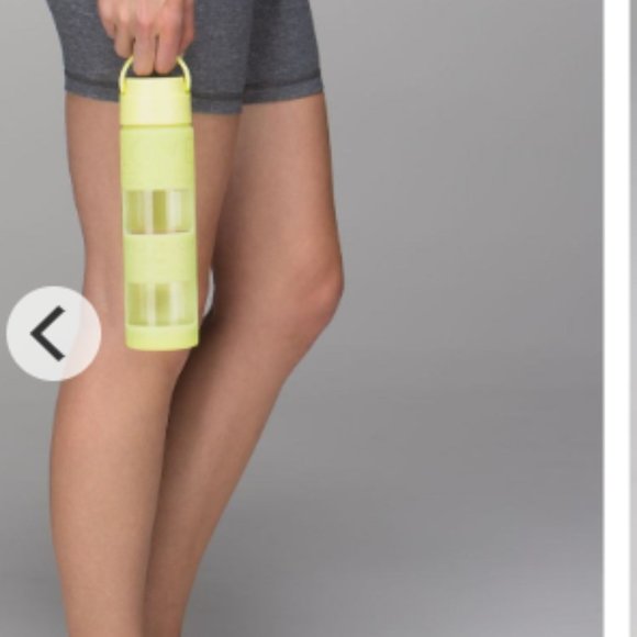 Lululemon Pure Focus Glass Water Bottle Sheer Lemon - Picture 4 of 9
